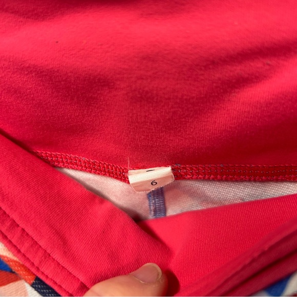Lululemon size 6 red white blue pink leggings Patriotic USA America vivid yoga - Picture 6 of 6